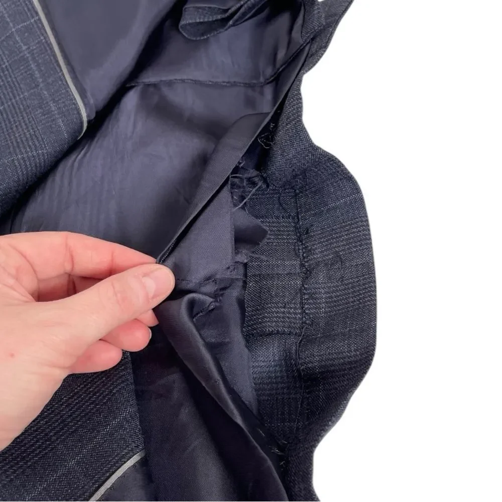 Brooks Brothers Madison 1818 blue windowpane wool men’s sportcoat blazer 41L